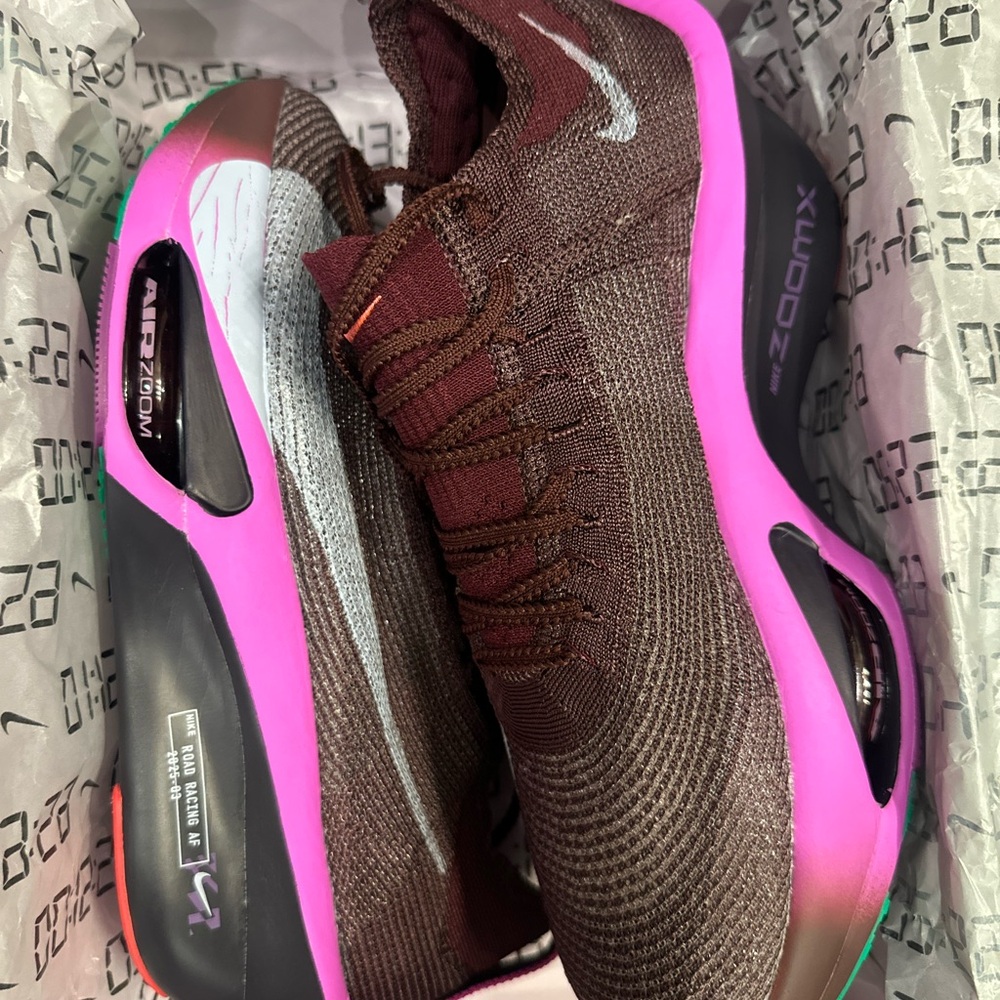 Brand New Nike Air Zoom AlphaFly Next %3 FK - Burgundy/Pink/Violet - Picture 9 of 14